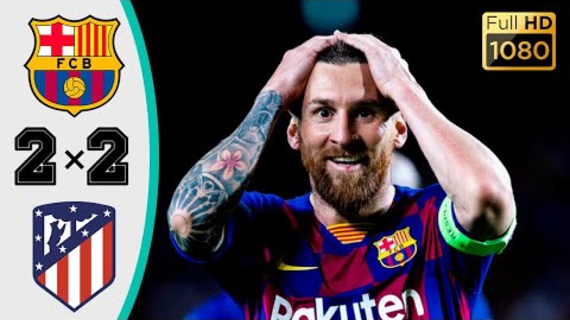 Barcelona vs Atletico Madrid 2-2 - Goals & Highlights Resumen Y Goles - 2020