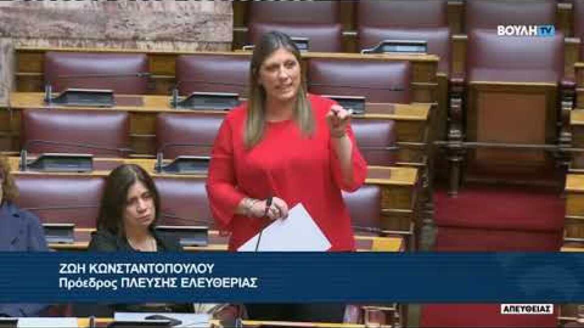 Μύλος στη Βουλή με Γεωργιάδη και Κωνσταντοπούλου (1)