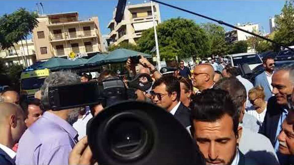 Θερμή υποδοχή στον Αλέξη Τσίπρα στα Χανιά