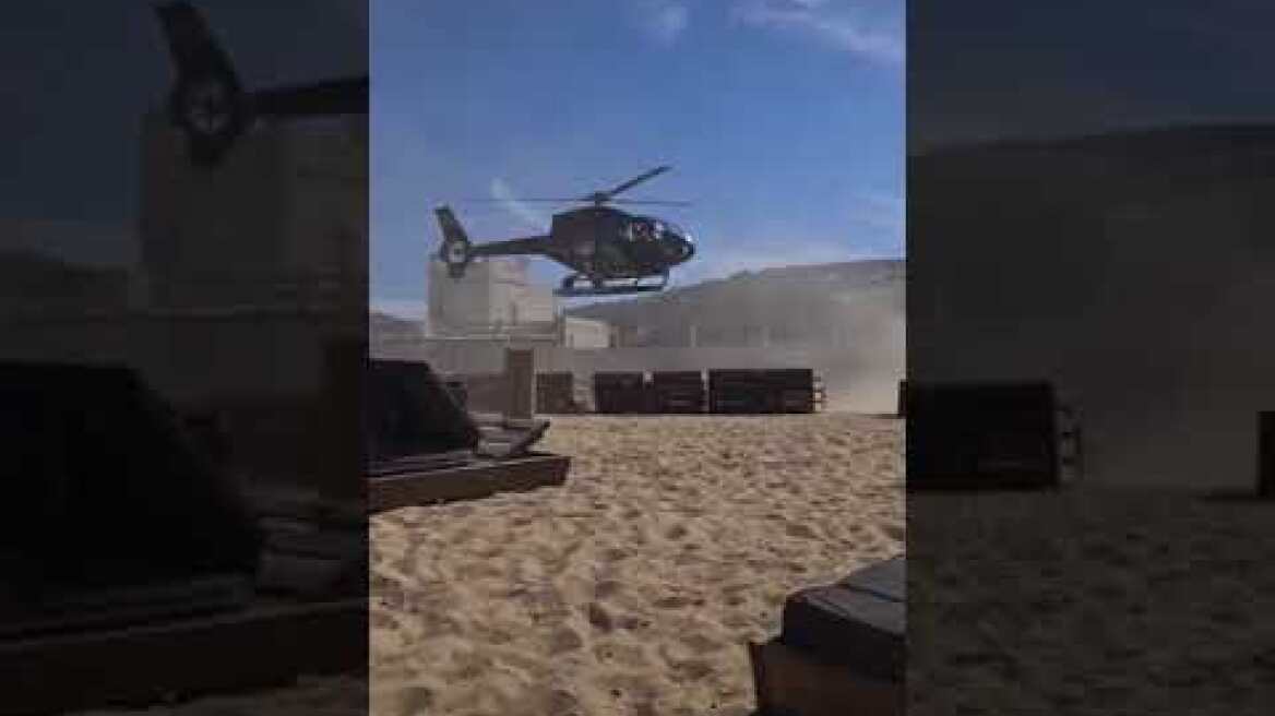 Βίντεο: Δείτε τον επιχειρηματία να προσγειώνει το ελικόπτερο του μέσα στο beach bar!