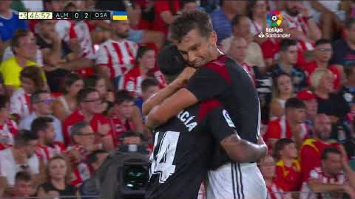 Resumen de UD Almería vs CA Osasuna (0-1)