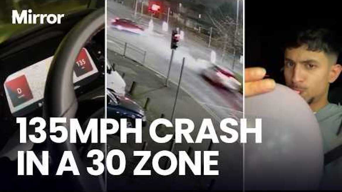 Pair filmed themselves speeding at 139mph and inhaling balloons before deadly crash killed victim