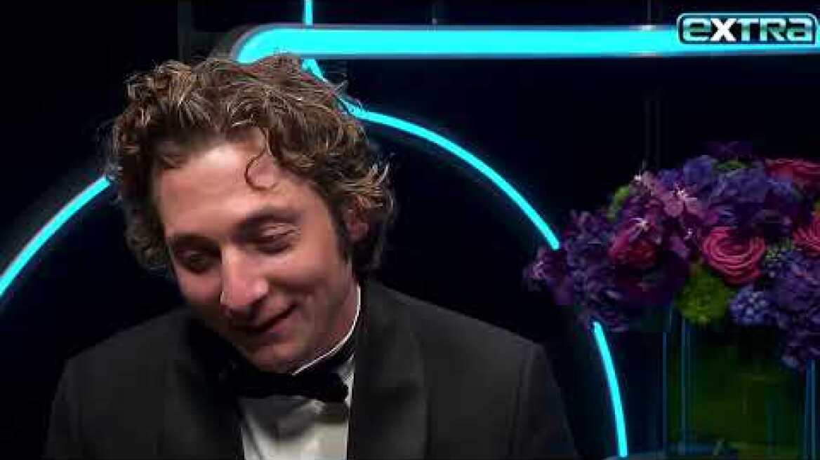 Golden Globes: Jeremy Allen White REACTS to His Win for The Bear (Exclusive)
