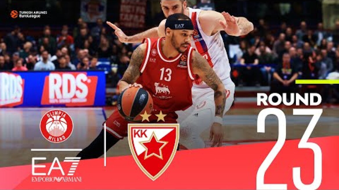 Milan completes a perfect double-round week! | Round 23, Highlights | Turkish Airlines EuroLeague