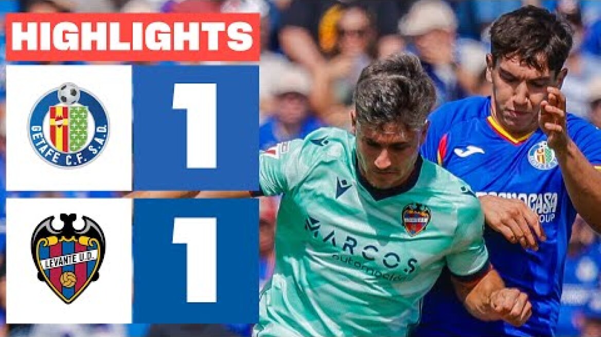 GETAFE CF 1 - 1 LEVANTE UD | RESUMEN LALIGA EA SPORTS