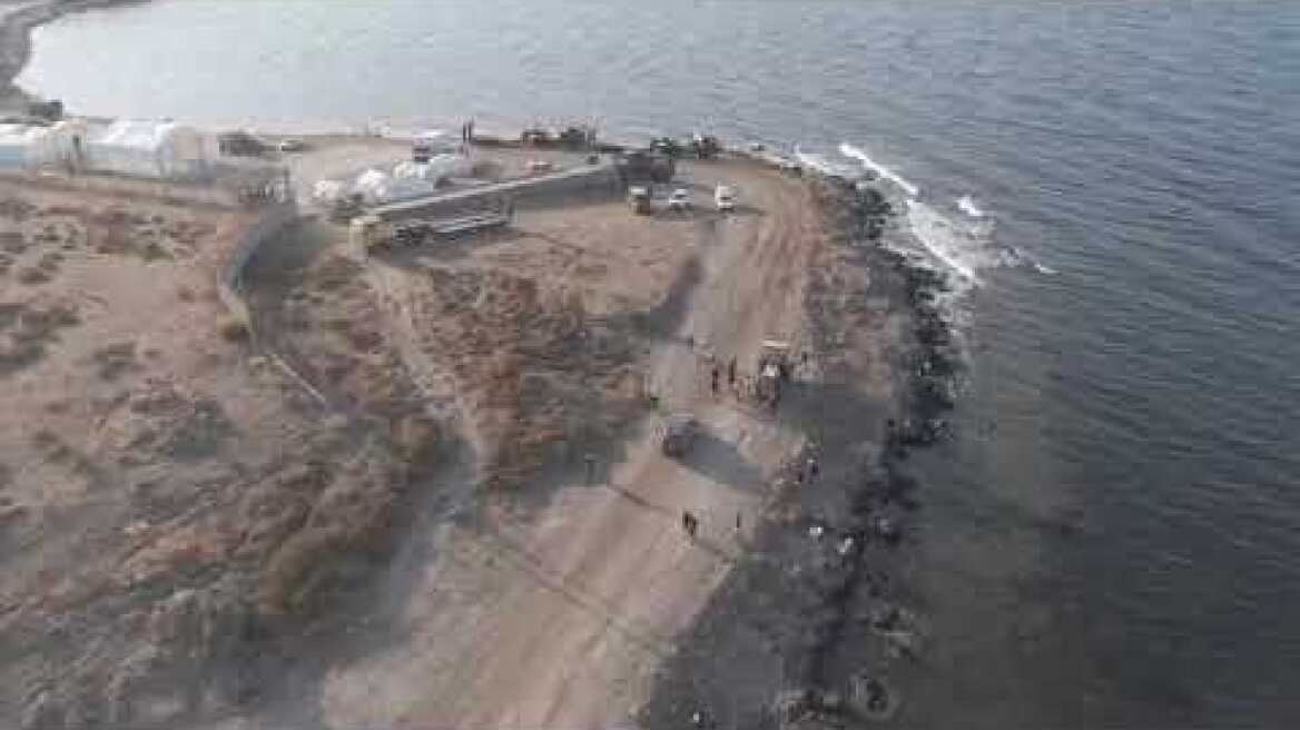 Λέσβος - Η πρώτη φάση της προσωρινής δομής