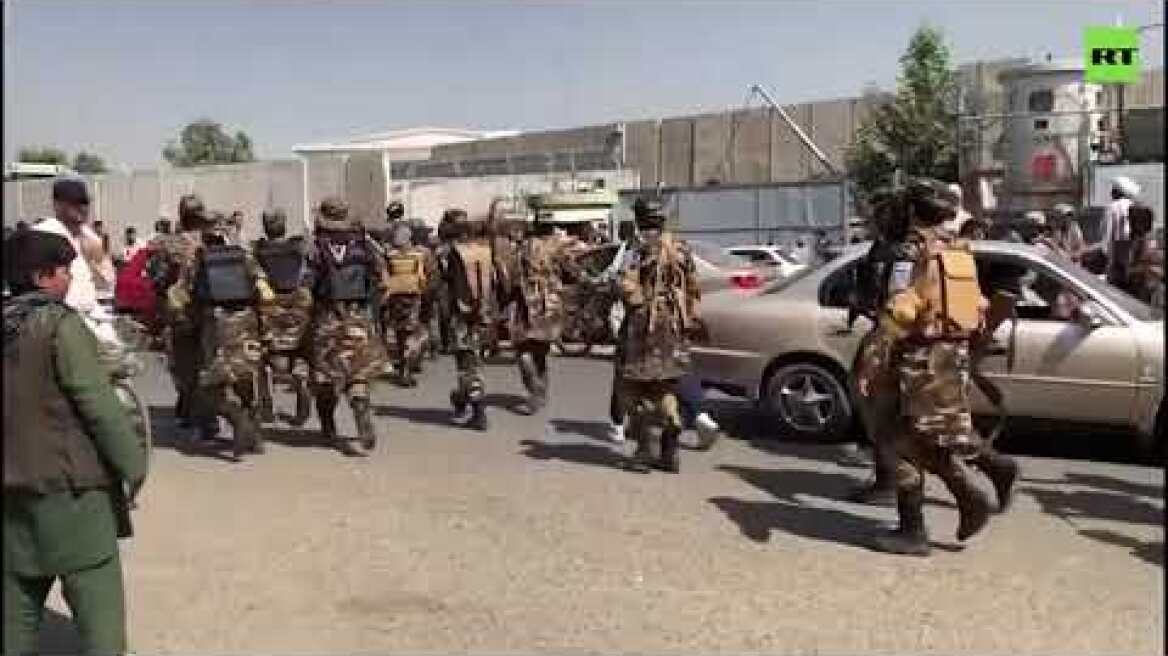 Taliban clashes with women protesters during rally for equal rights near presidential palace