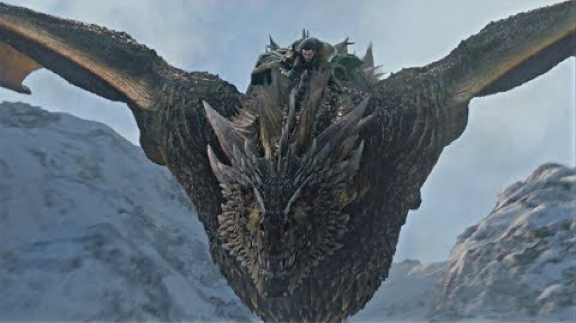 Jon Snow Rides a Dragon | Game of Thrones 8x01 Season 8 Episode 1 Scene (HD)