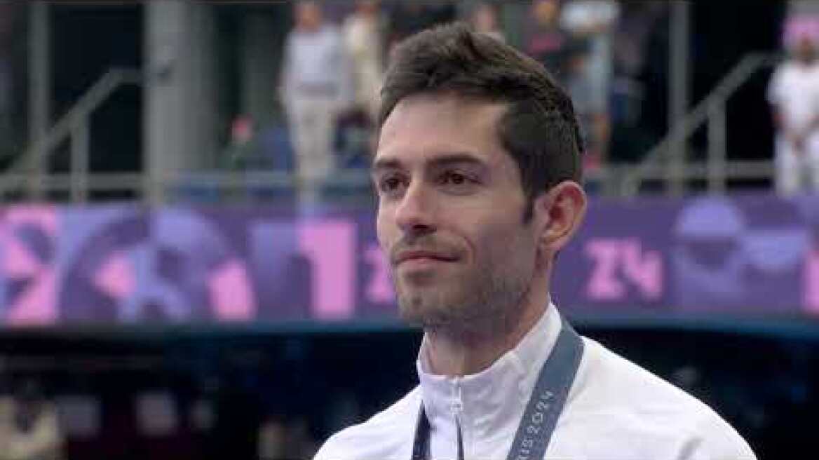 Η μεγάλη στιγμή του Μίλτου | Η απονομή του χρυσού μεταλλίου στον Τεντόγλου | 7/8/2024 | ΕΡΤ