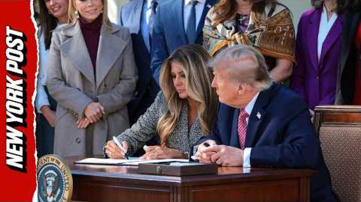 Watch Trump Tease Melania About Her Signature in Playful White House Moment