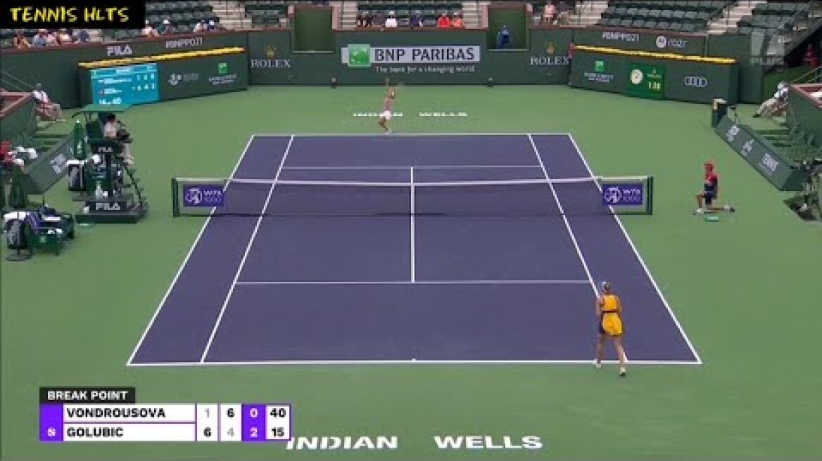 Marketa Vondrousova vs. Viktorija Golubic Highlights | Wta Indian Wells 2021