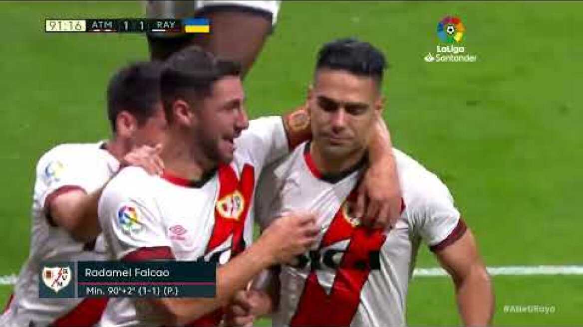 Resumen de Atlético de Madrid vs Rayo Vallecano (1-1)
