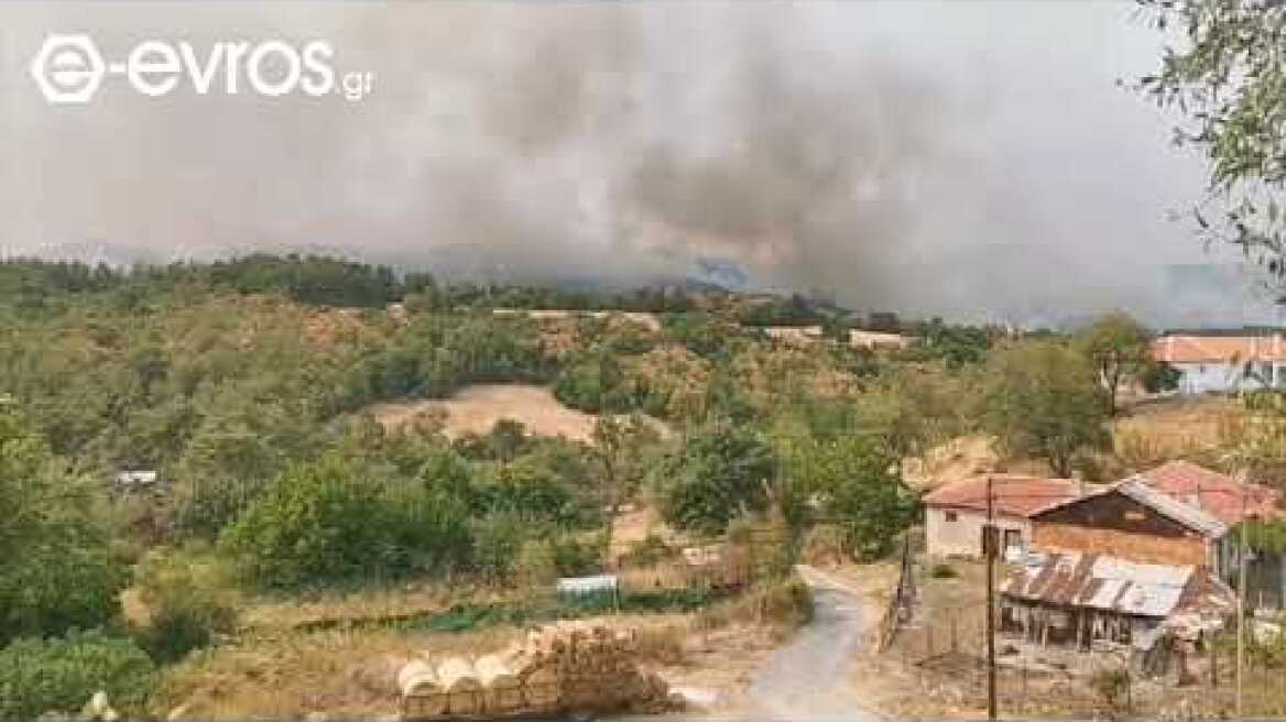 (15:40) Νέα εικόνα από την κατάσταση που επικρατεί αυτή την ώρα στην περιοχή της Δαδιάς