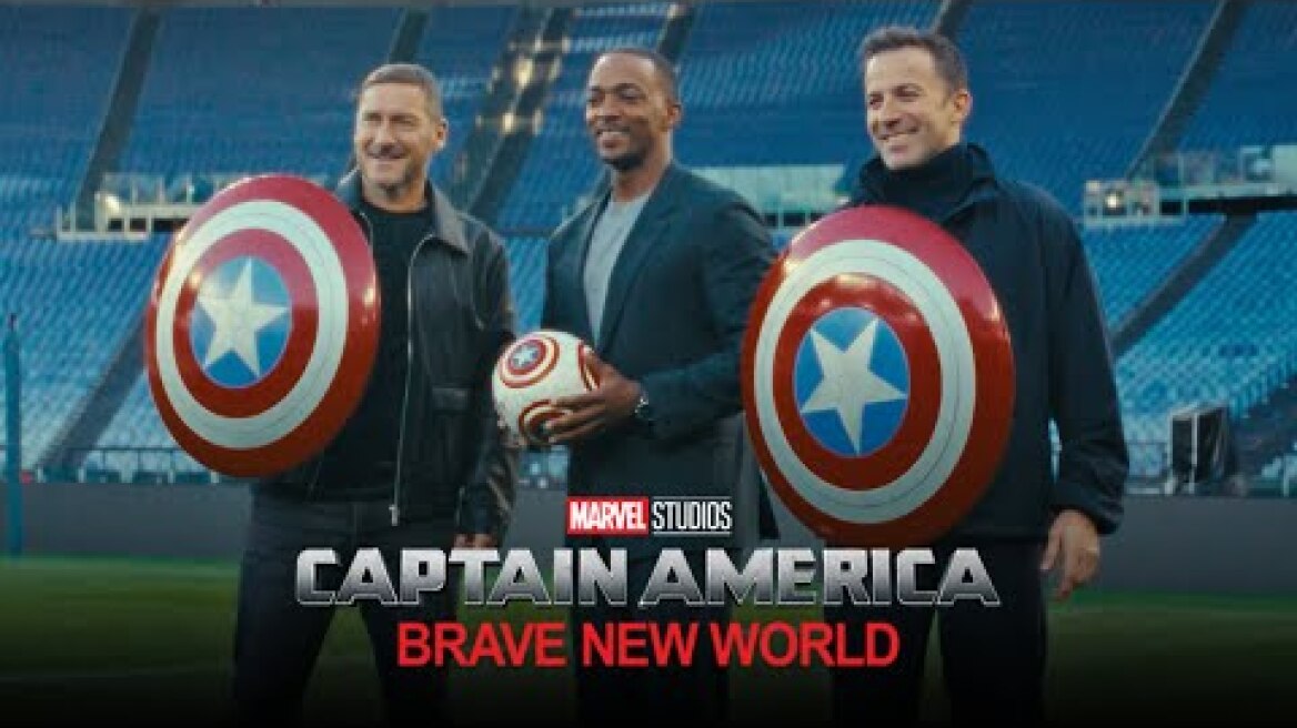 Captain America: Brave New World | 3 Capitani: Anthony Mackie, Francesco Totti, Alessandro Del Piero