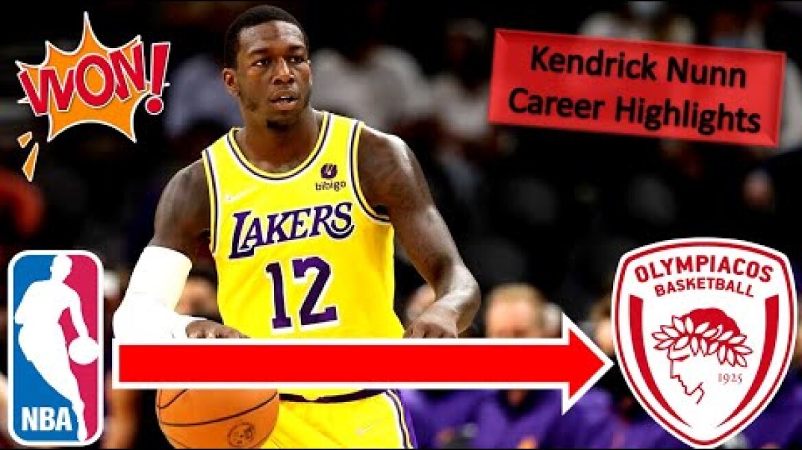 Kendrick Nunn Welcome To Olympiacos Piraeus! ● INSANE Career Best Plays & Highlights