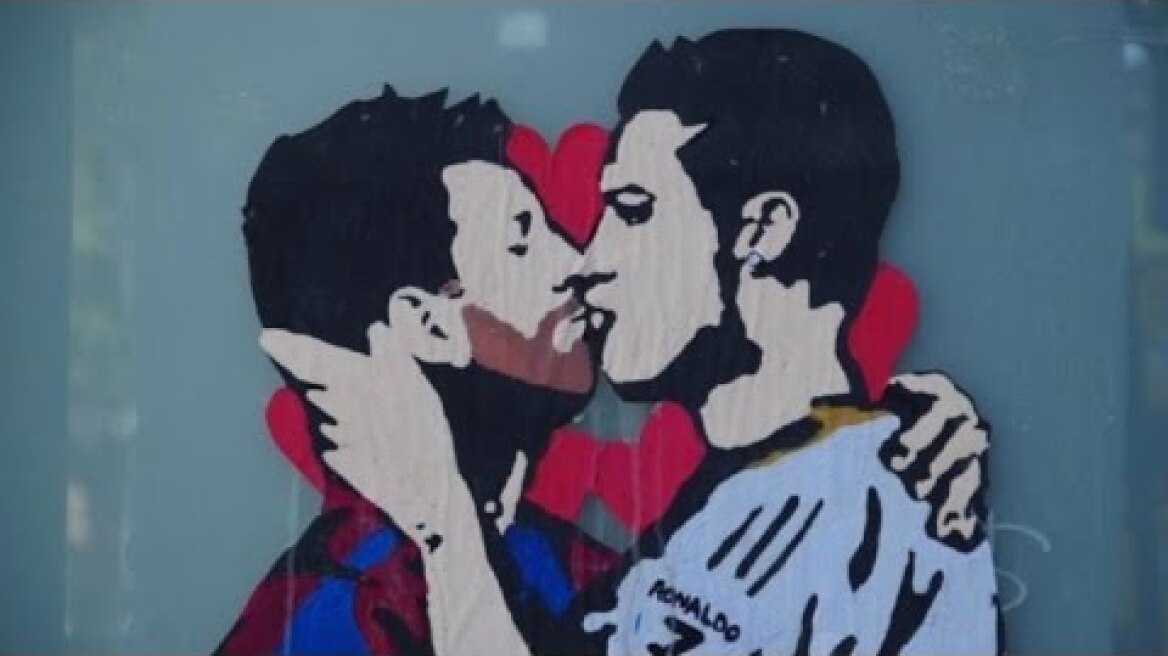 Messi, Ronaldo kissing graffiti causes stir pre-Clasico