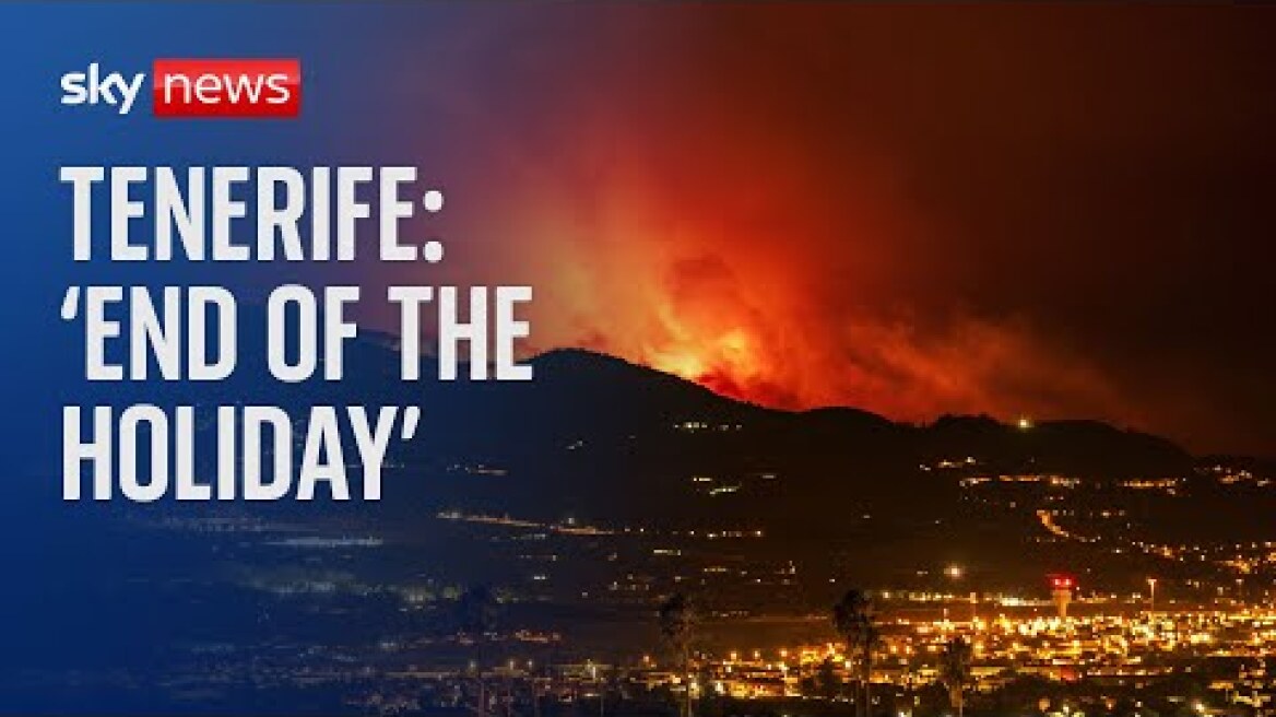Tenerife Wildfires: Tourists watch in horror as blaze spreads across island