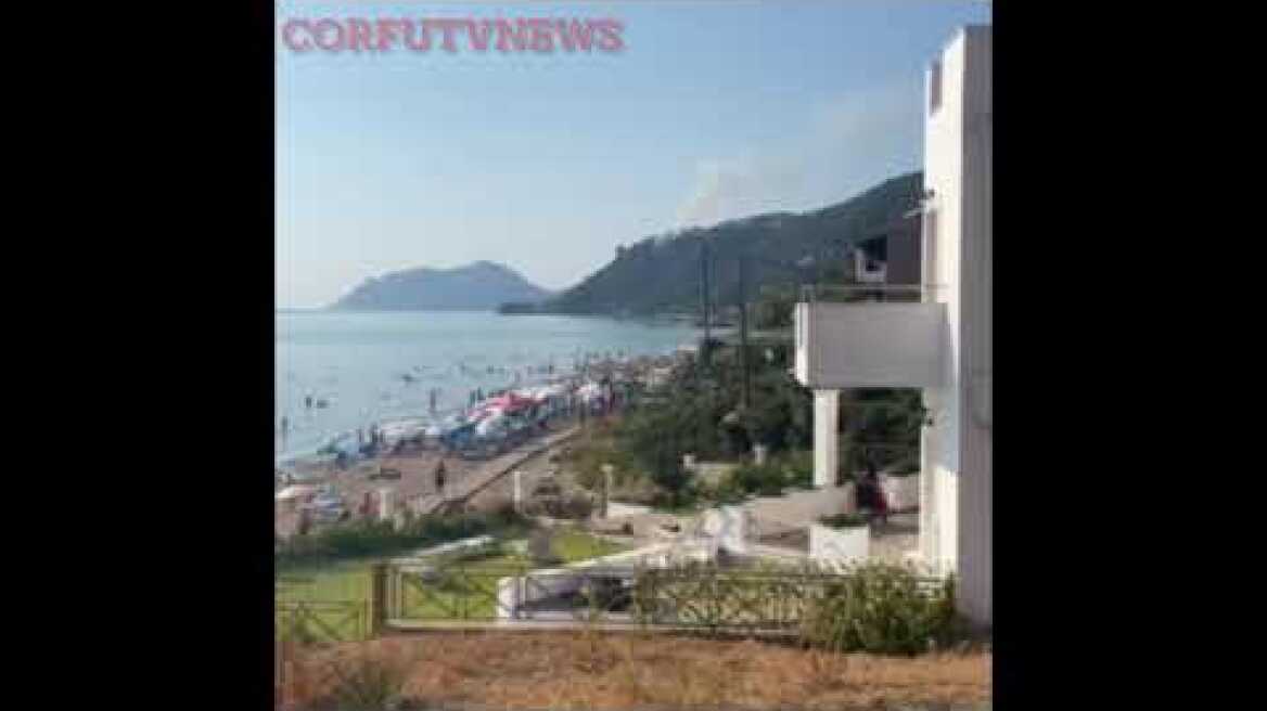 Φωτιά στους Σιναράδες. Κέρκυρα