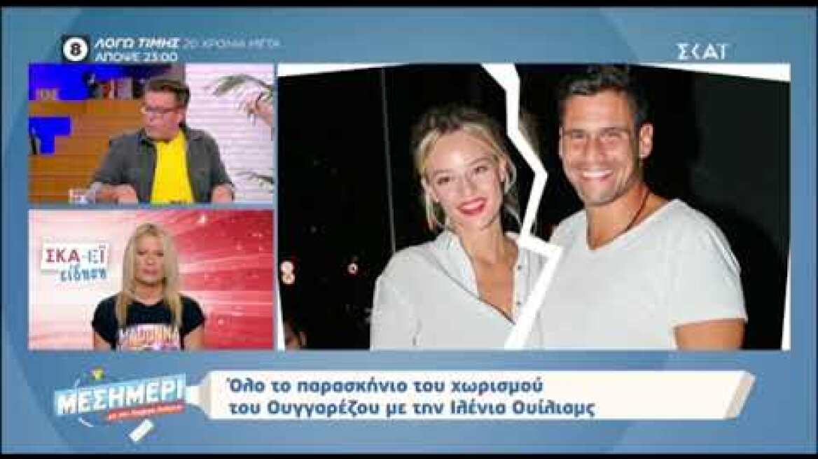 Γιώργος Λιάγκας: Η αναφορά στο χωρισμό Ουγγαρέζου - Ουίλιαμς