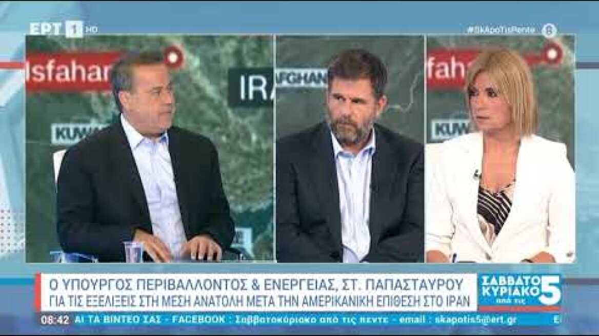 RIS Stavros Papastavrou on the show "Weekend from 5" In ERT-1