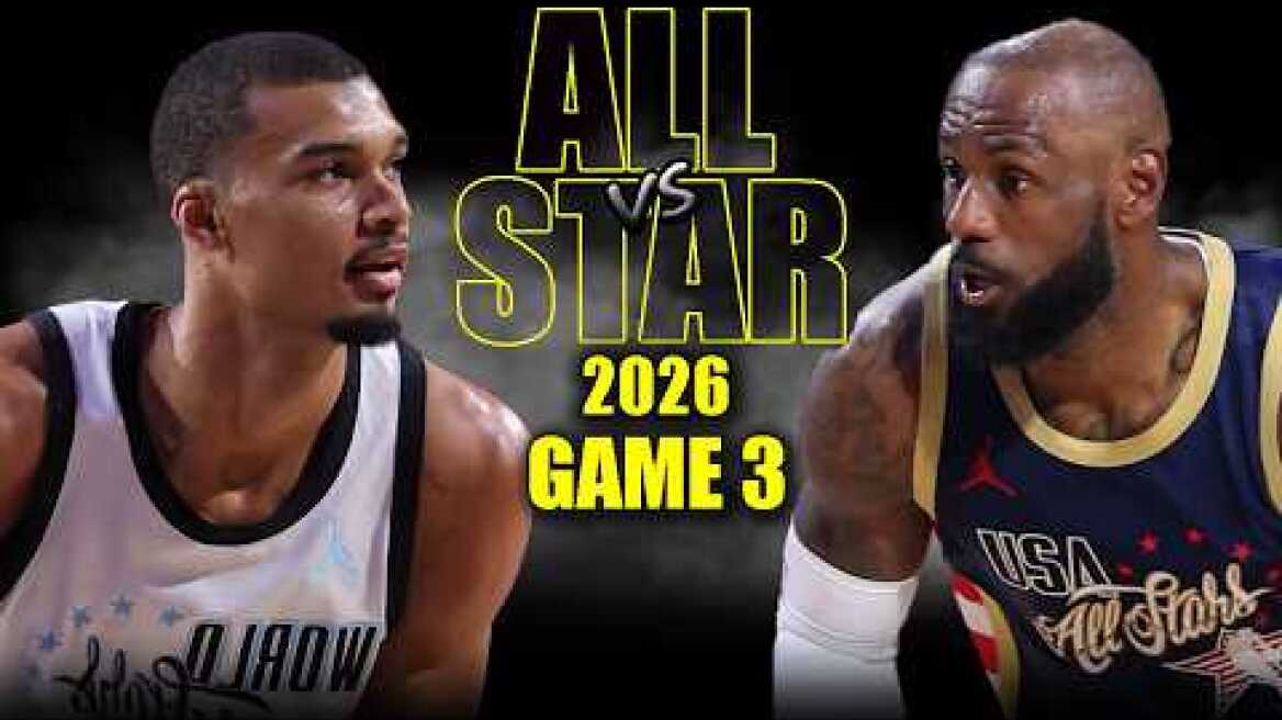NBA All Star Game | Team USA Stripes vs Team World Full Game 3 Highlights – February 15, 2026
