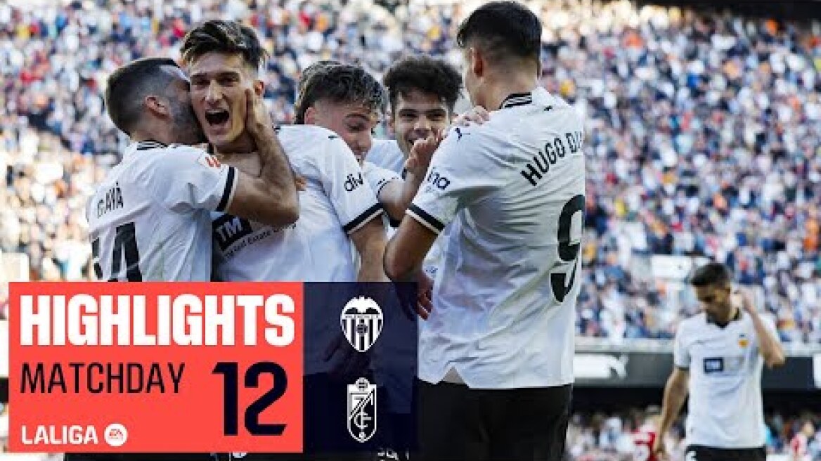 Resumen de Valencia CF vs Granada CF (1-0)