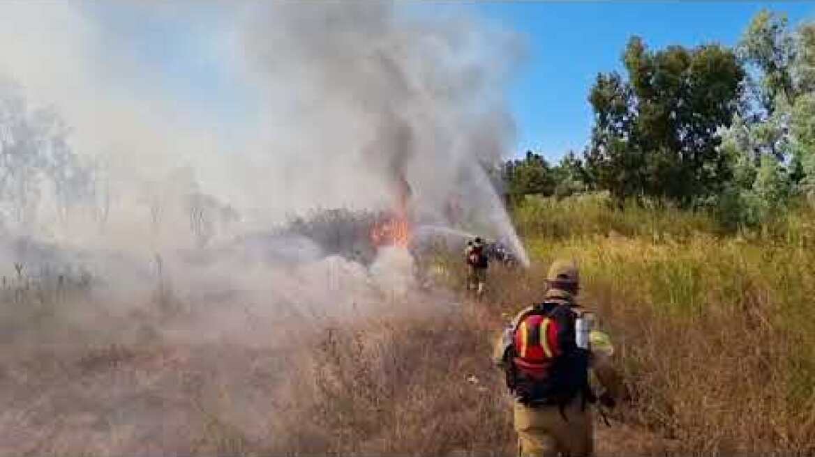 Μεγάλη πυρκαγιά στην Ασπροπουλιά - Ενεργοποιήθηκε το 112