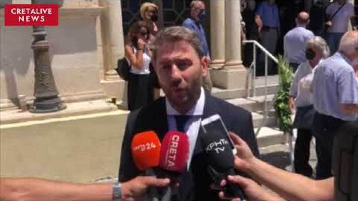 Ν Ανδρουλάκης: Ο Δ Αποστολάκης στάθηκε βράχος σε πολύ δύσκολες στιγμές για την Ελλάδα