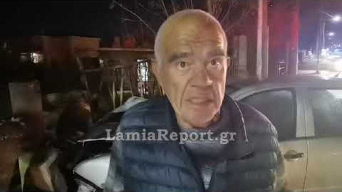 LamiaReport.gr: Αυτοκίνητο έπεσε σε μάντρα και πήρε φωτιά