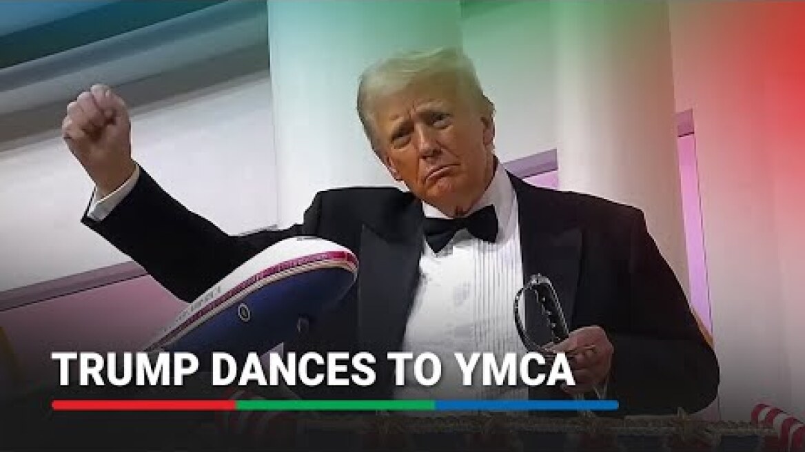 MOMENT: Trump dances to YMCA at inaugural ball | ABS-CBN News