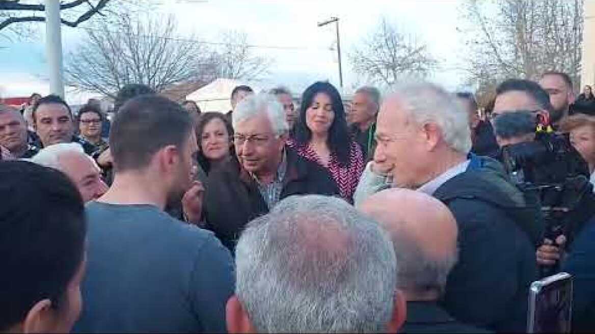 Ο  Στέφανος Κασσελάκης  στο πανηγύρι του Αγίου Χαραλάμπους