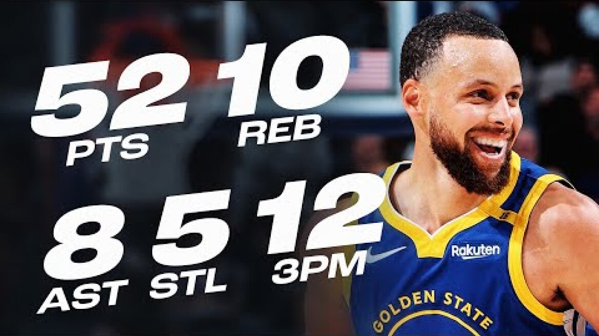 Steph Curry COOKED UP 52 PTS in Memphis | April 1, 2025