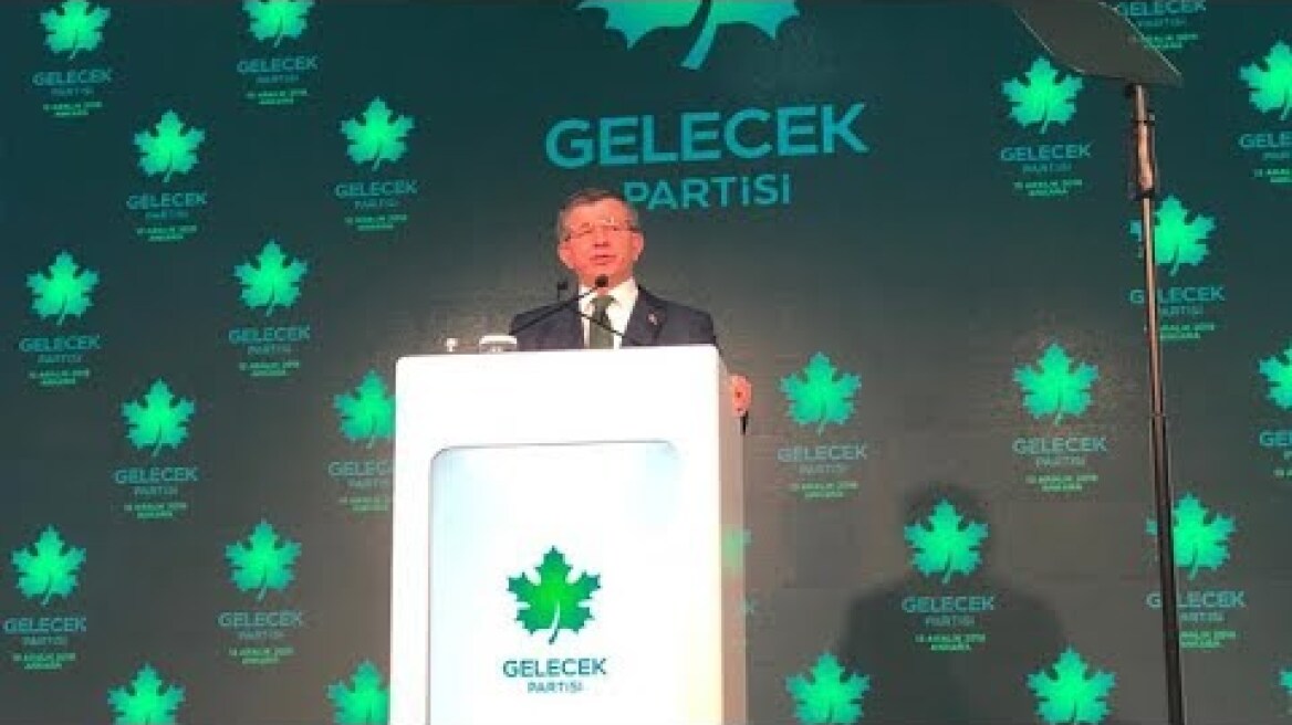 Ahmet Davutoğlu partisini ilan etti: Gelecek Partisi