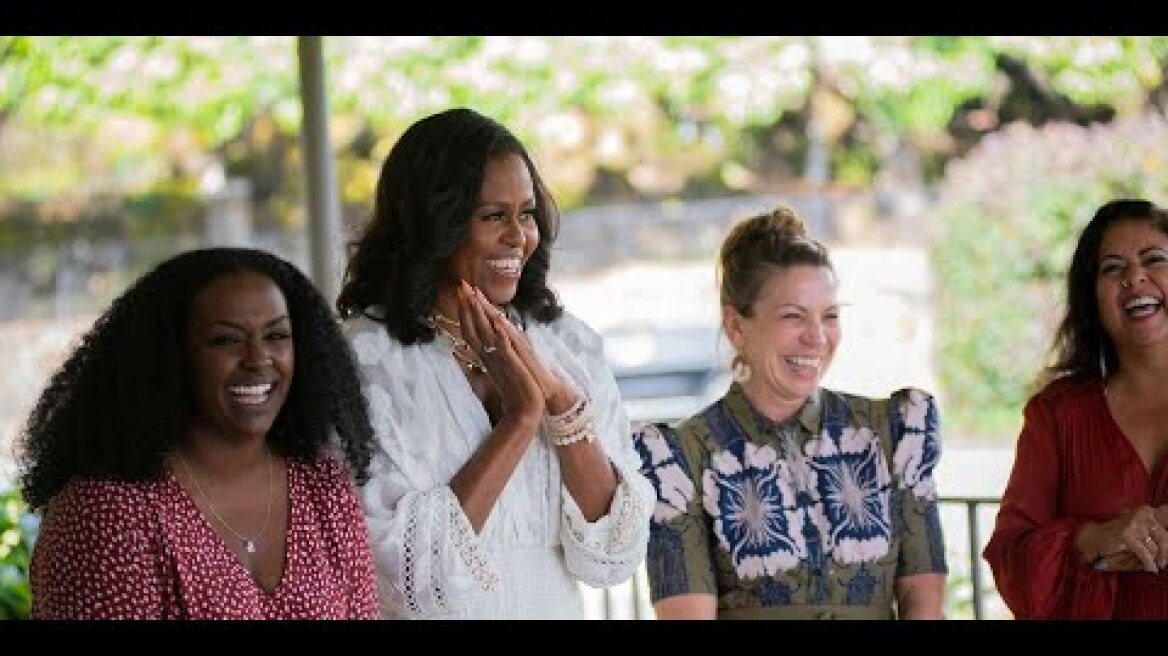 Michelle Obama Tells Girls in Hawaii to Call Her 'Auntie' and Says She Likes Knitting to Manage Stre