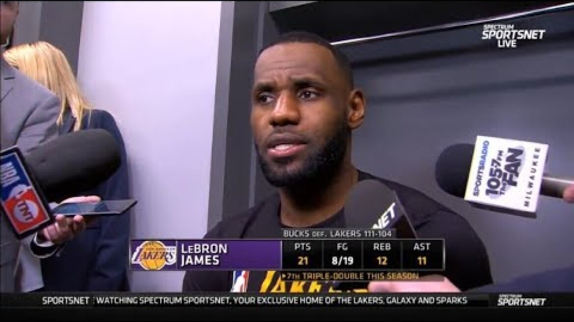 LeBron "stunned" Lakers LOSS TO Bucks 104-111 despite Tripple-Double; Giannis "MVP"; A. Davis 36-pt
