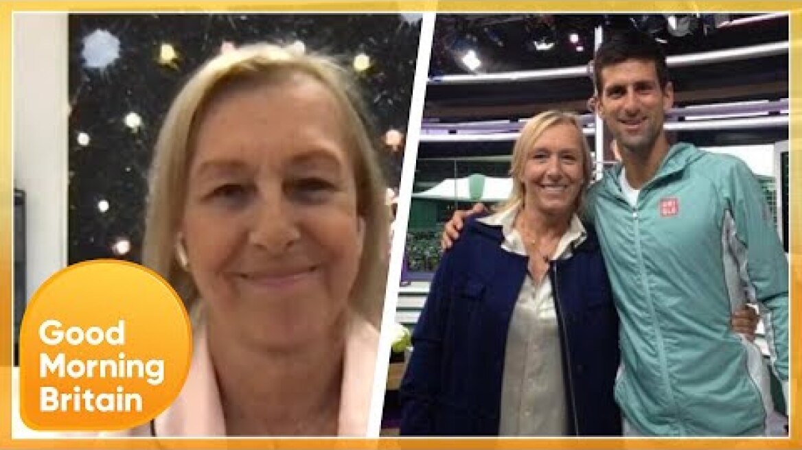 Martina Navratilova Reacts To Drama Surrounding Novak Djokovic's Legal Battle To Stay In Aus | GMB