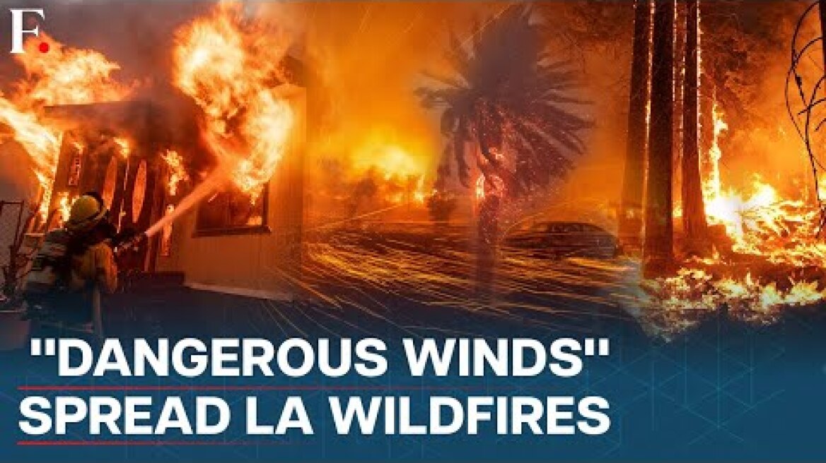 Powerful Winds Set to Worsen LA Wildfires as Firefighters Struggle to Contain Palisades, Eaton Fires