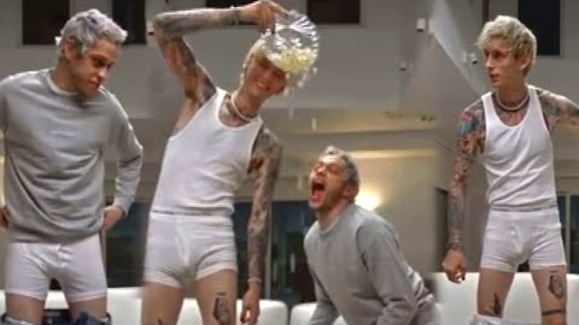 Pete Davidson and Machine Gun Kelly Strip Down Into UNDERWEAR!