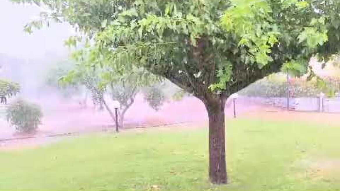 Χαλαζόπτωση στα ριζά του Κόζιακα