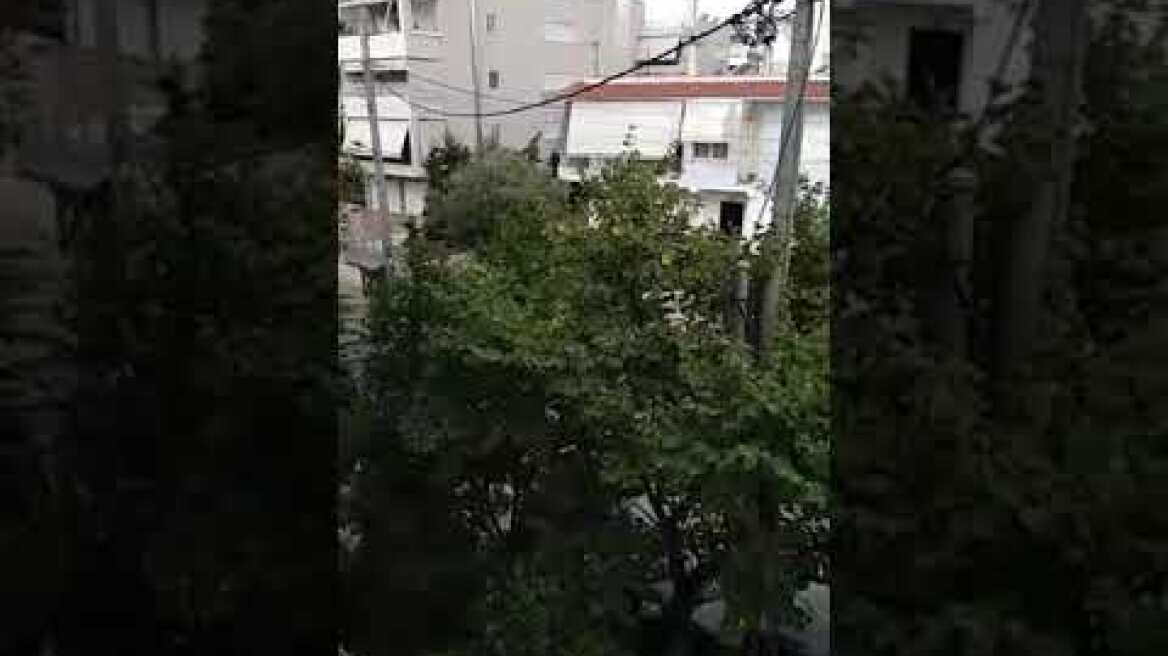 Χαλάζι στην Αγία Παρασκευή