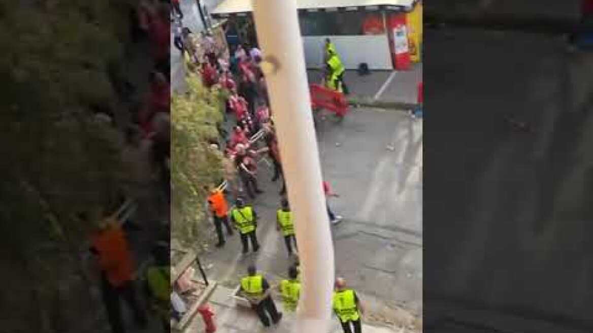 Conference League: Συγκέντρωση οπαδών στο γήπεδο