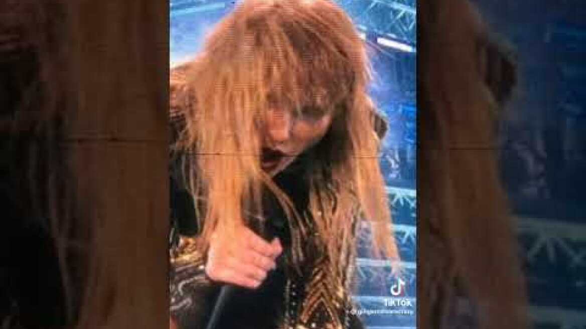 Taylor Swift demonic face shows on camera