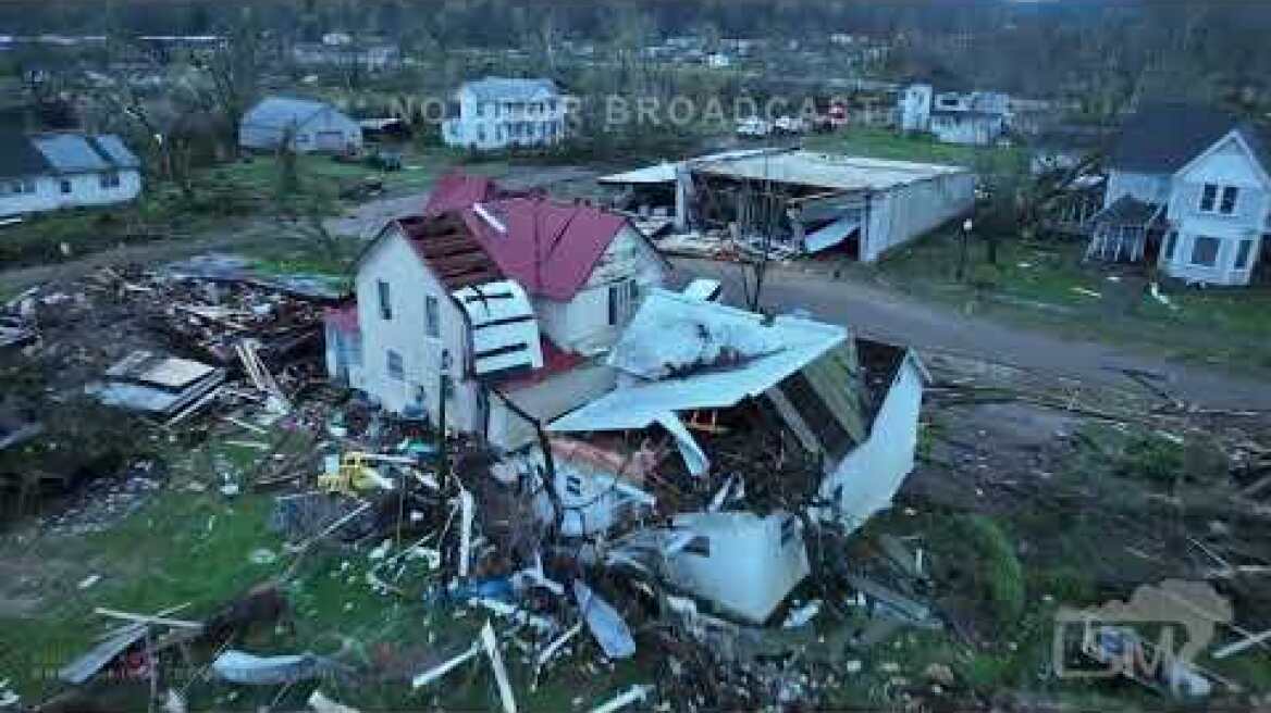 4-5-2023 Glenallen, MO tornado damage - drone - first light.mp4