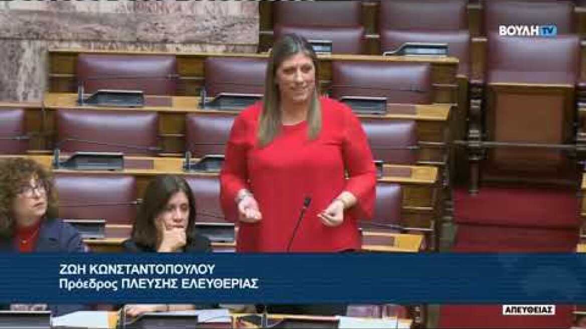 Μύλος στη Βουλή με Γεωργιάδη και Κωνσταντοπούλου (2)