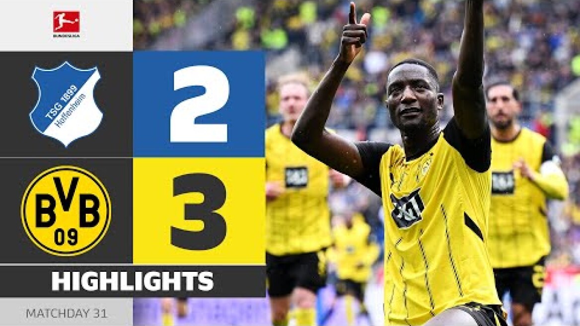 90+5! Close Win For BVB! | HOFFENHEIM - BORUSSIA DORTMUND | Highlights | MD 31 – Bundesliga 2024/25