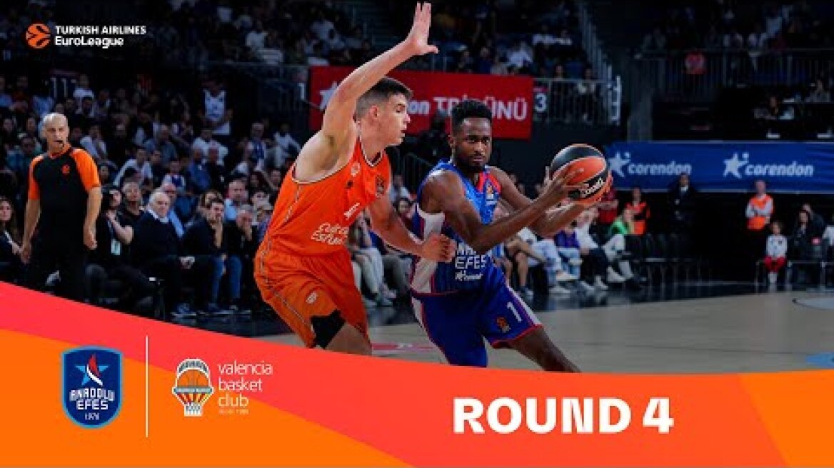 Anadolu Efes Istanbul-Valencia Basket | Round 4 Highlights | 2023-24 Turkish Airlines EuroLeague