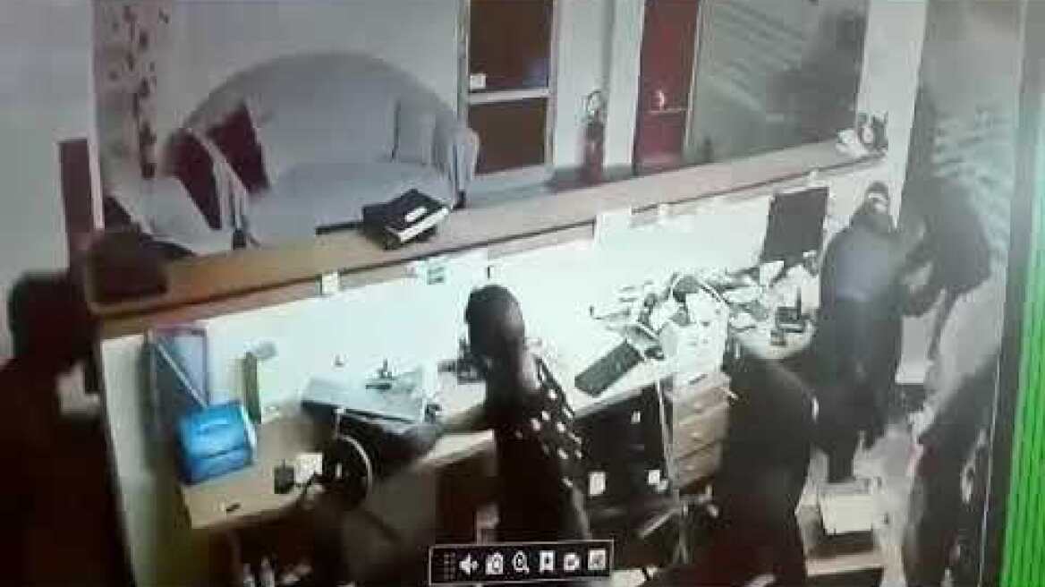 Το βίντεο της ληστείας σε εταιρία στο Καλοχώρι Θεσσαλονίκης