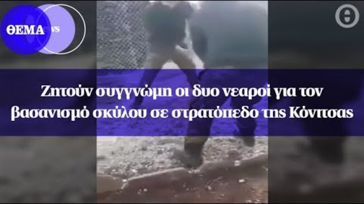 Ζητούν συγγνώμη οι δυο νεαροί για τον βασανισμό σκύλου σε στρατόπεδο της Κόνιτσας