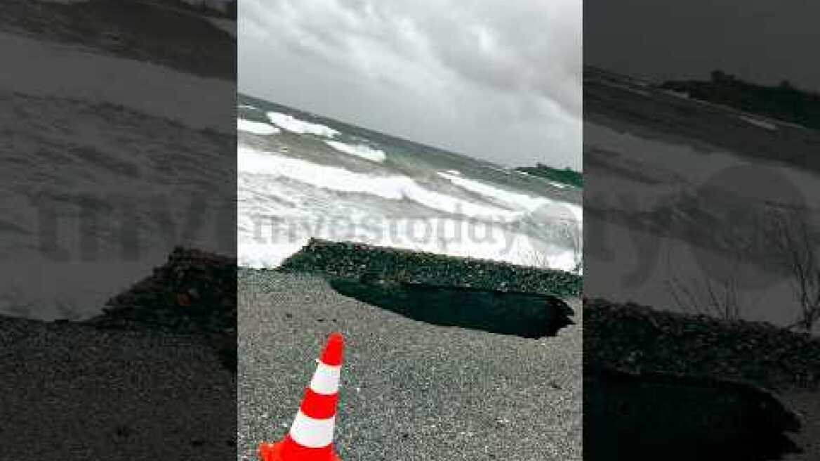 Ζημιές του Νοτια στον Άγιο Φωκα Τήνου