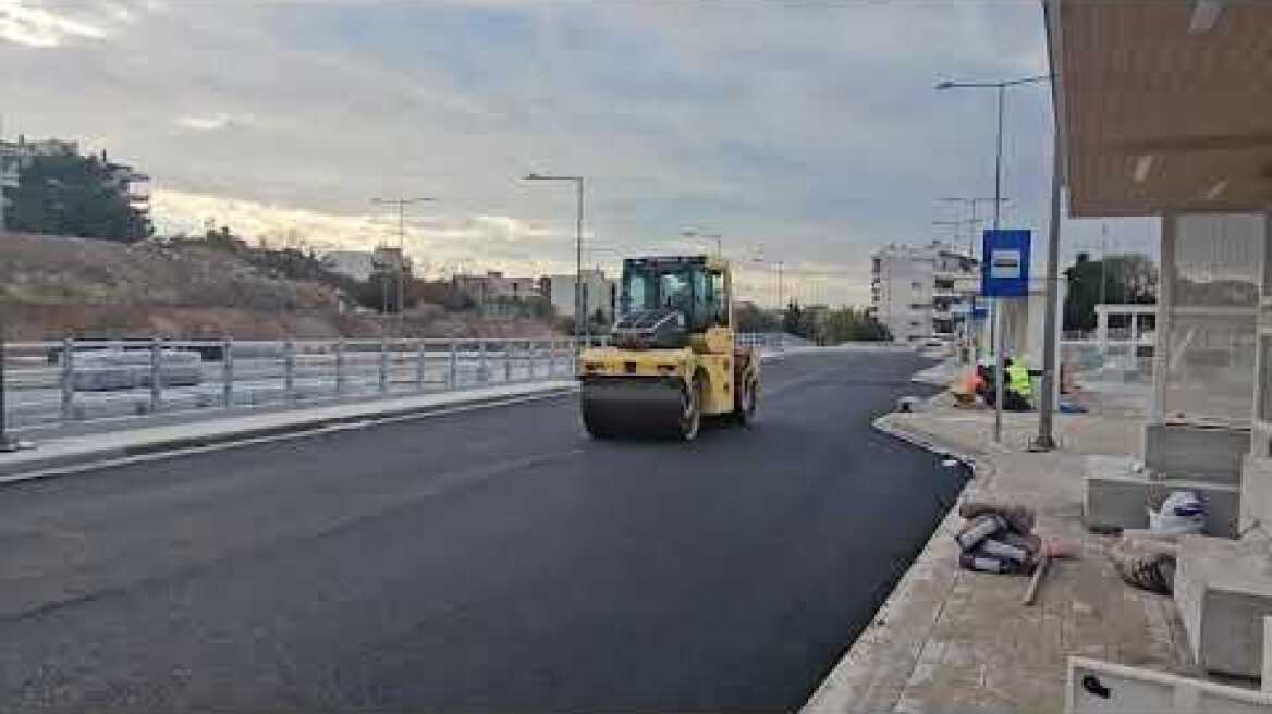 Εργασίες στον σταθμό Νέα Ελβετία του μετρό Θεσσαλονίκης